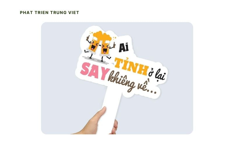 Kích thước hashtag cầm tay tiêu chuẩn